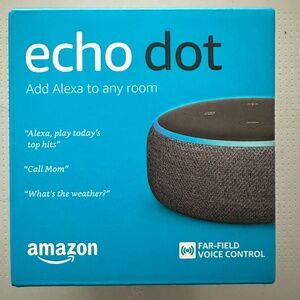 NIB Amazon Echo Dot 3rd Generation (Charcoal)